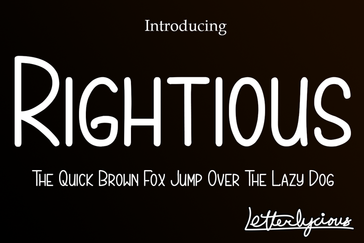 Rightious Font
