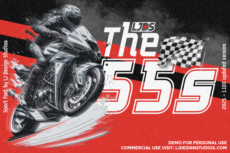 Preview of The 55s Font