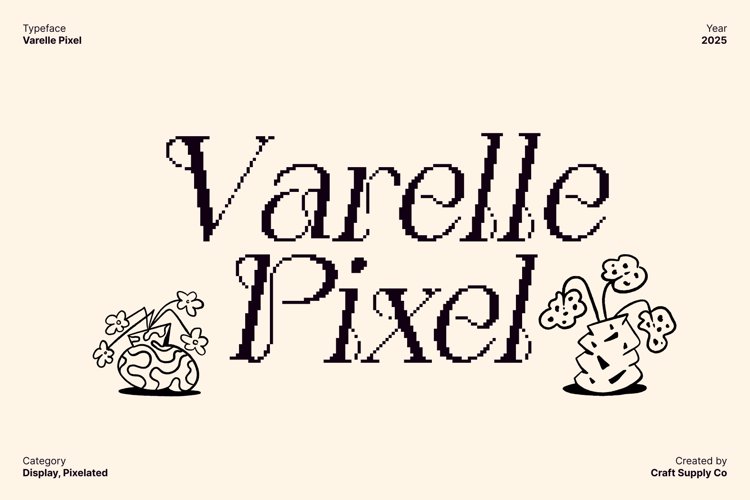 Preview of Varelle Pixel Font