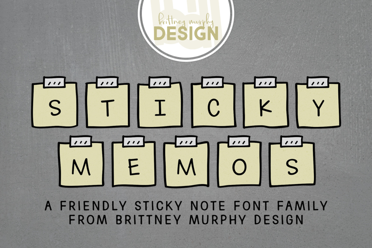 Sticky Memos Font
