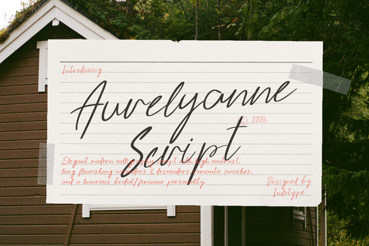 Preview of IT Aurelyanne Font