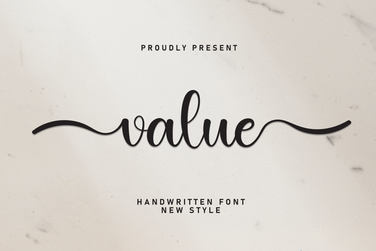 Preview of Value Font