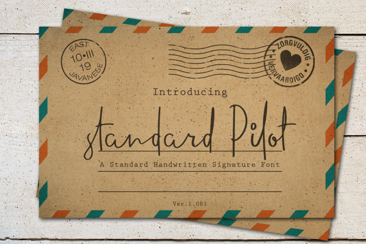 standard pilot Font