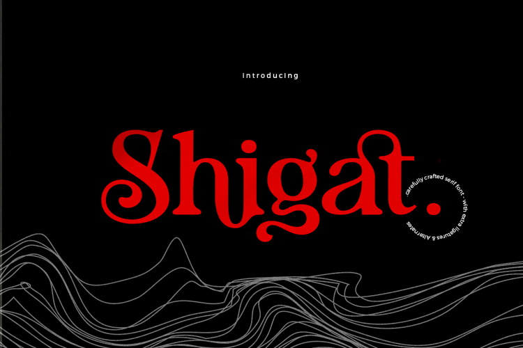 Preview of Shigat Font