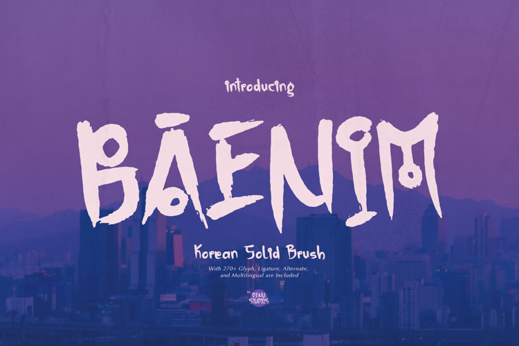 Preview of Baenim Font