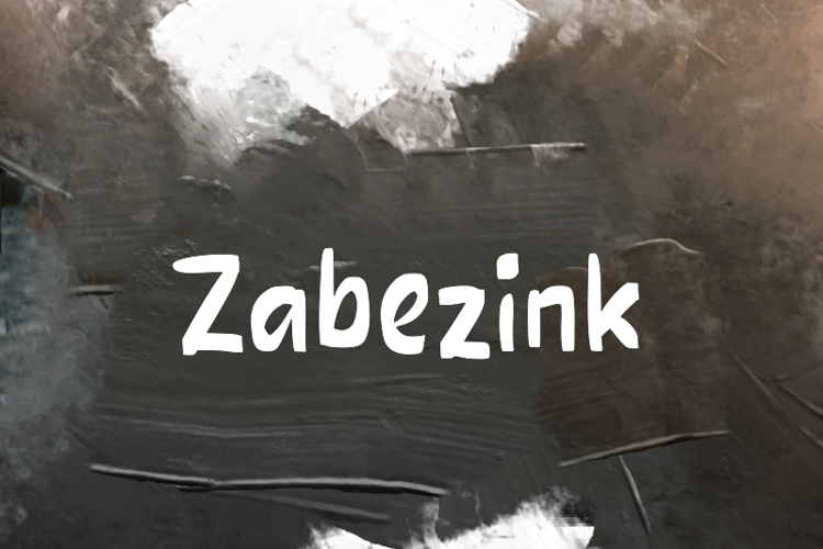 Preview of z  Zabezink Font