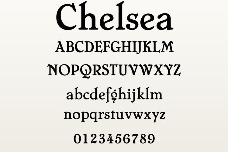 Preview of Chelsea Font