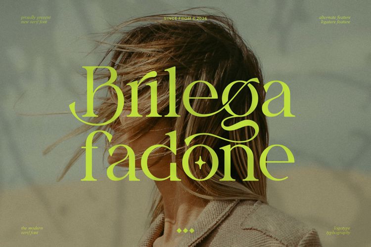 Preview of Brilega Fadone Font