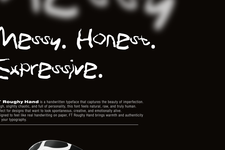 Preview of FT Roughy Hand Font