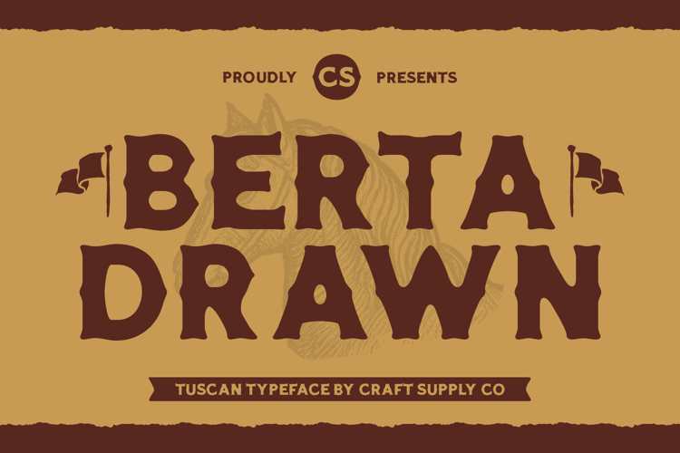 Preview of CS Berta Drawn Font