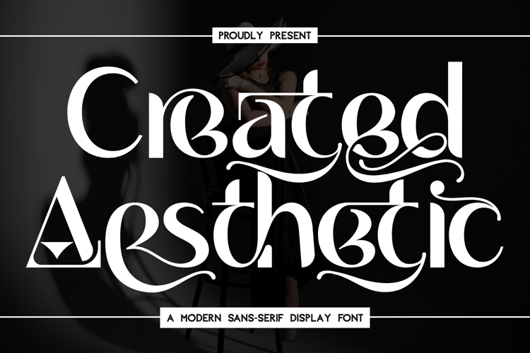 Preview of Created Aesthetic Font