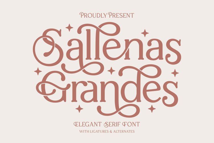 Preview of Sallenas Grandes Font