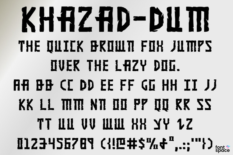 Khazad - Dum Font