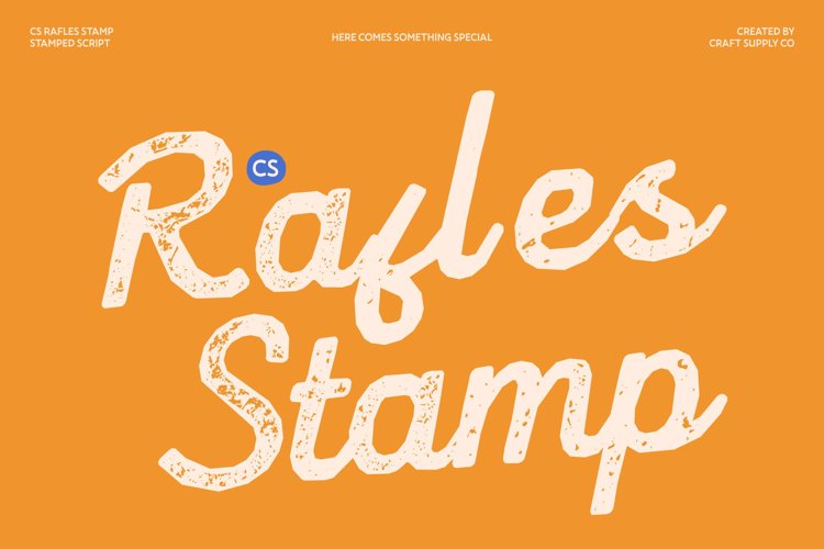Preview of CS Rafles Stamp Font