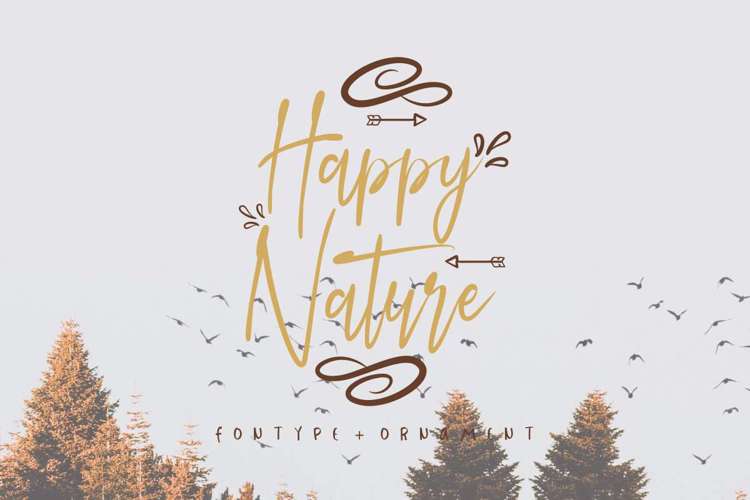 Happy Nature Font