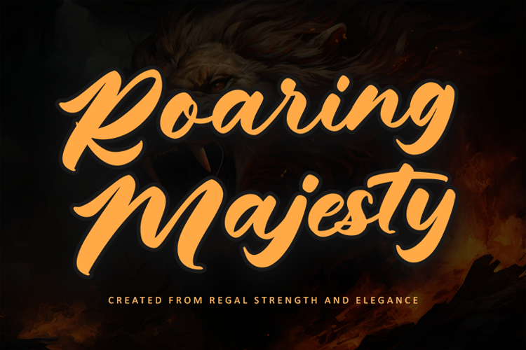 Roaring Majesty Font