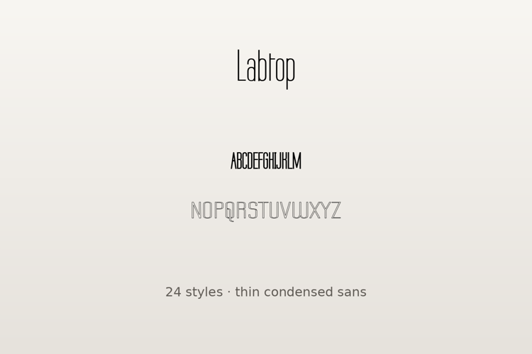 Preview of Labtop Font