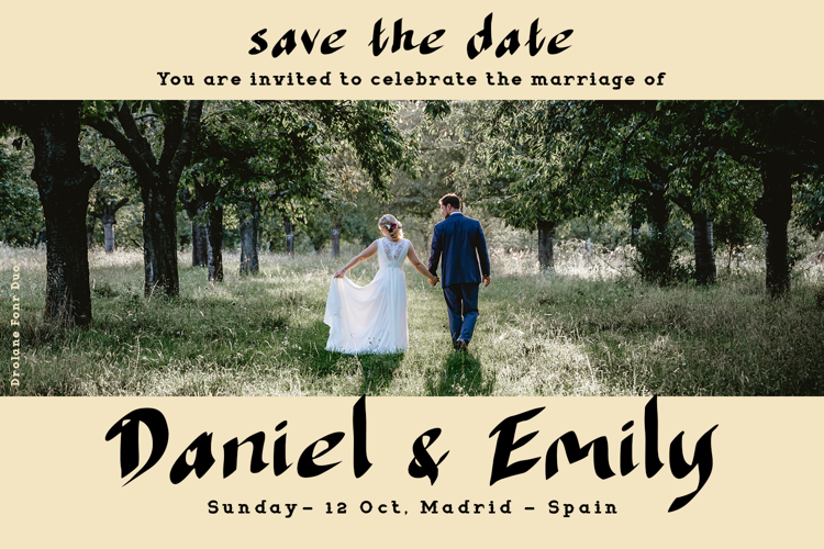 Preview of Drolane Fontduo Font