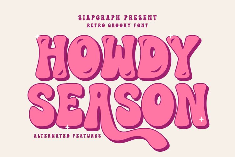 Preview of Howdy Season Font