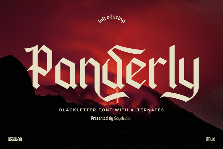 Preview of Panderly Font