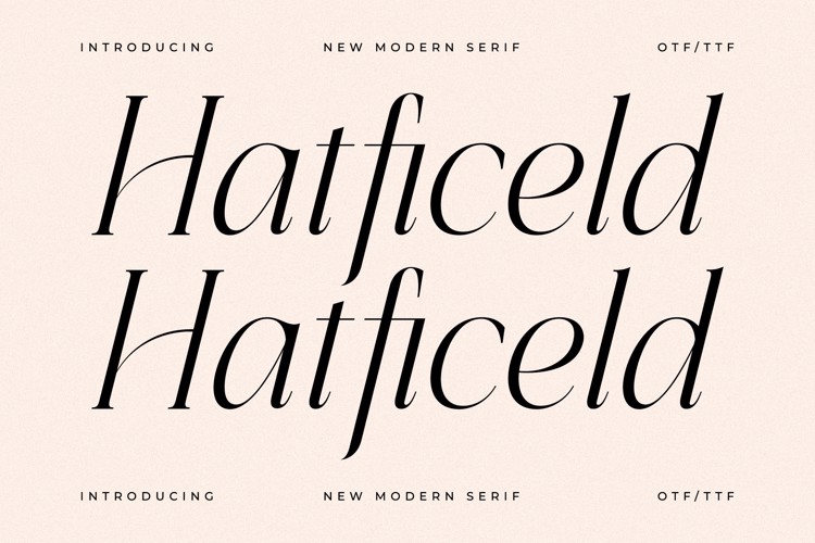 Hatficeld Font