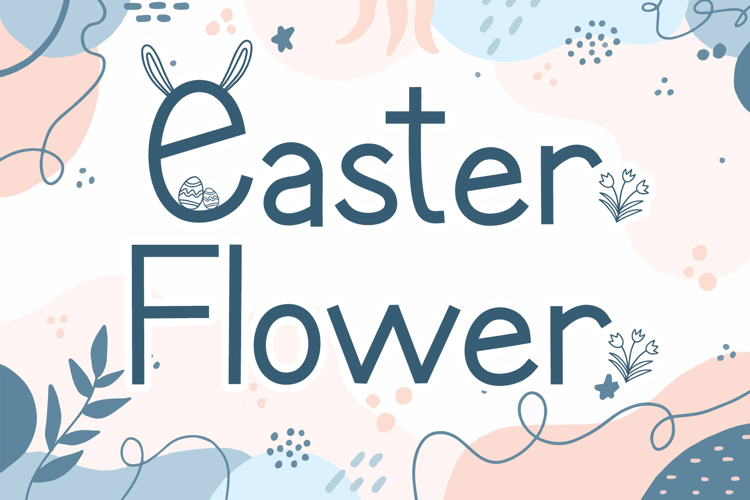 Easter Flower Font