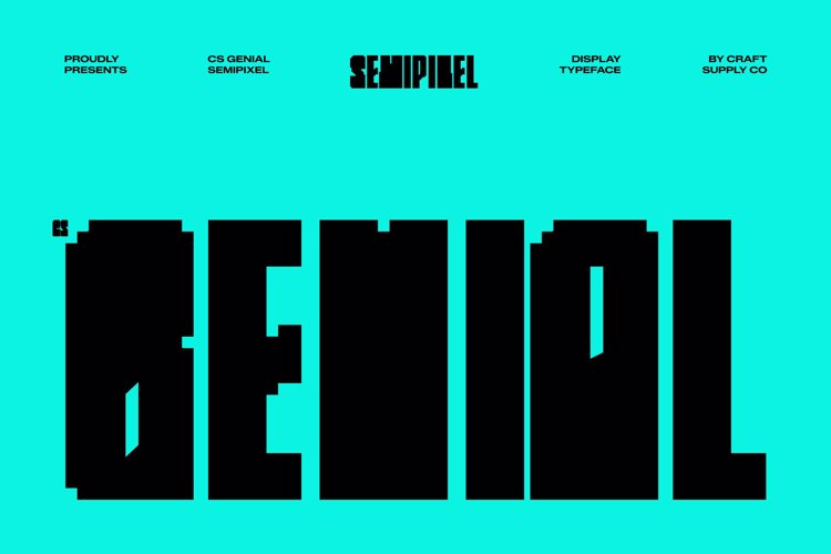 Preview of CS Genial Semipixel Font