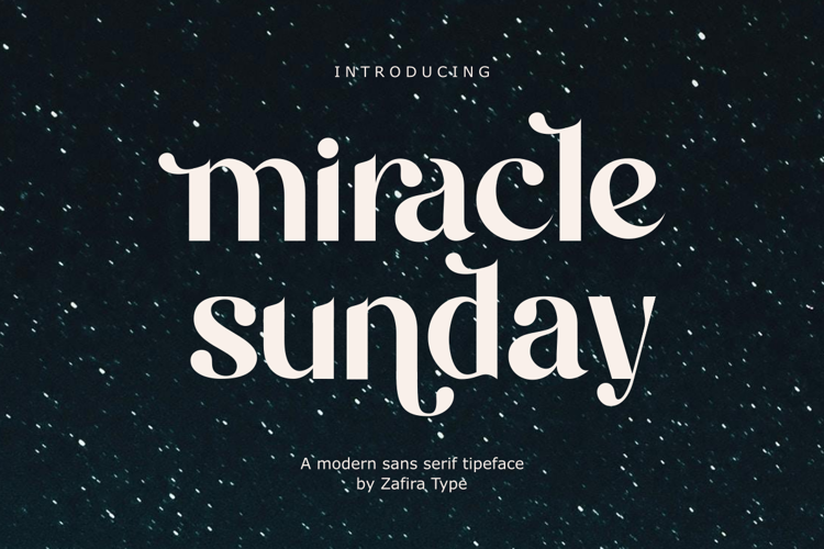 Miracle Sunday Font