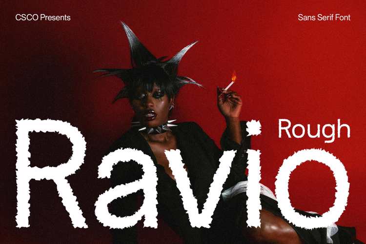 Preview of Ravio Rough Font