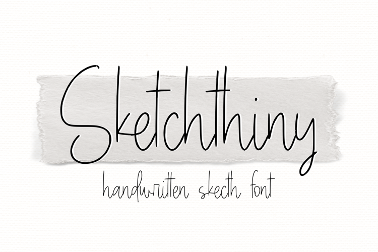 Sketchthiny Font
