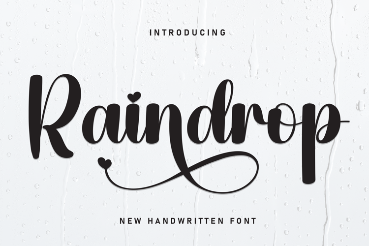 Preview of Raindrop Font