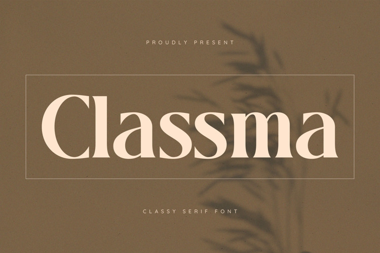 Preview of Classma Font