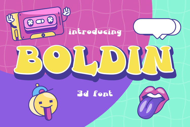 Preview of Boldin One Font