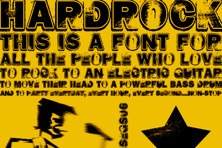 HARD ROCK Font