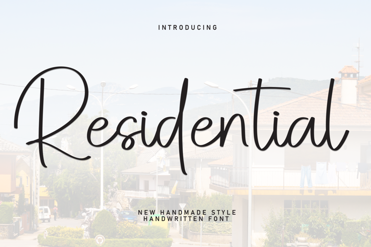 Preview of Residential Font
