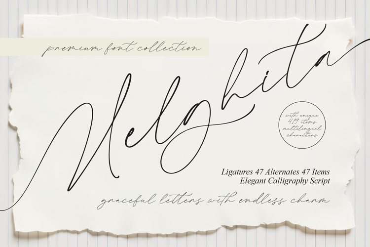 Preview of Melghita Font