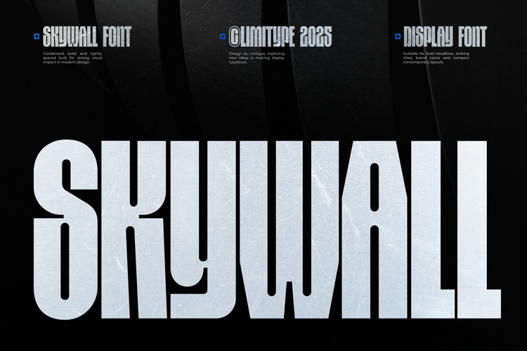 Preview of Skywall - Condensed Font