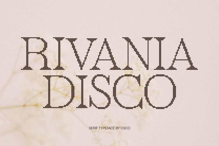 Preview of Rivania Disco Font