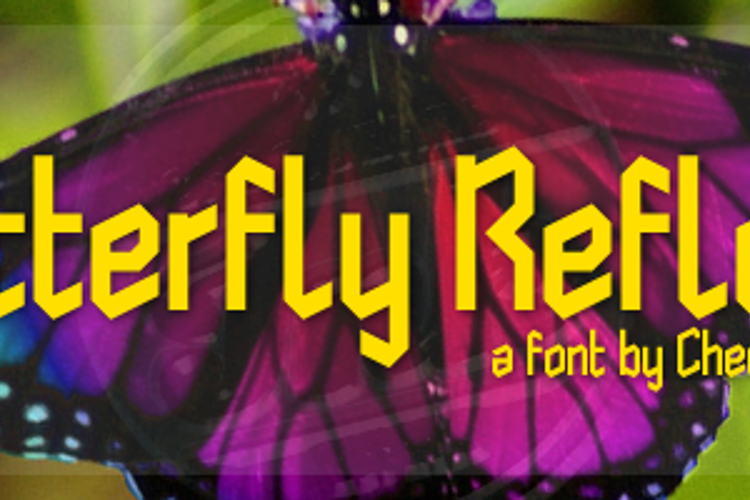Butterfly Reflect Font