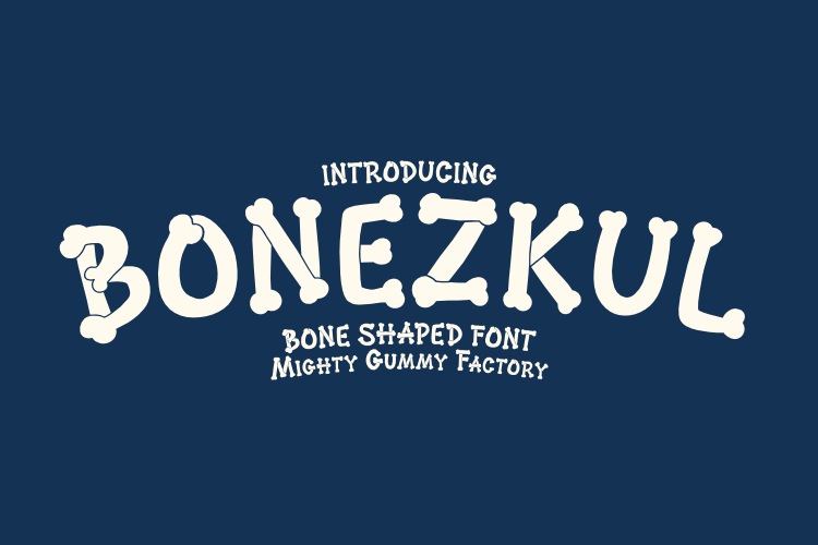 Preview of MGF Bonezkul Font