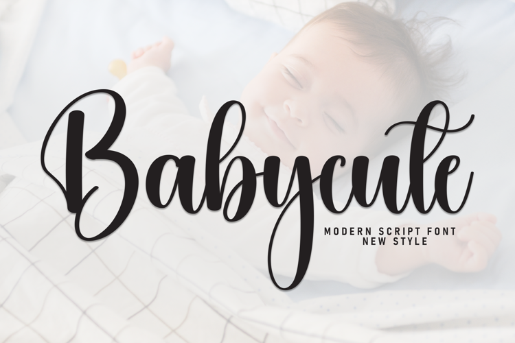 Preview of Babycute Font