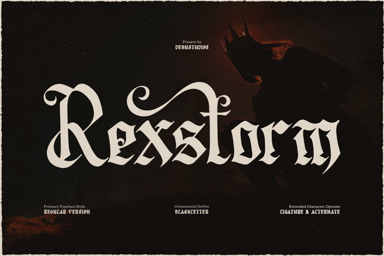 Preview of Rexstorm Font