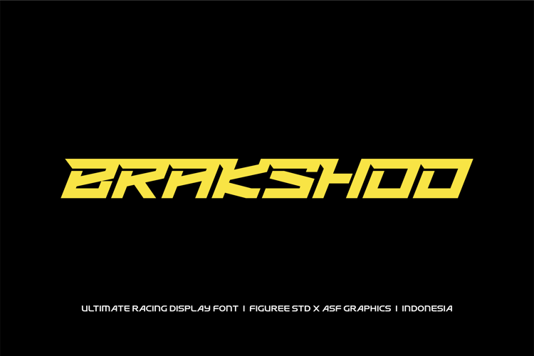 Preview of BRAKSHOO Font