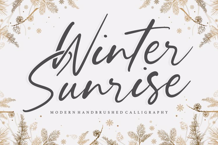 Winter Sunrise Font