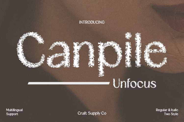 Canpile Unfocus Font