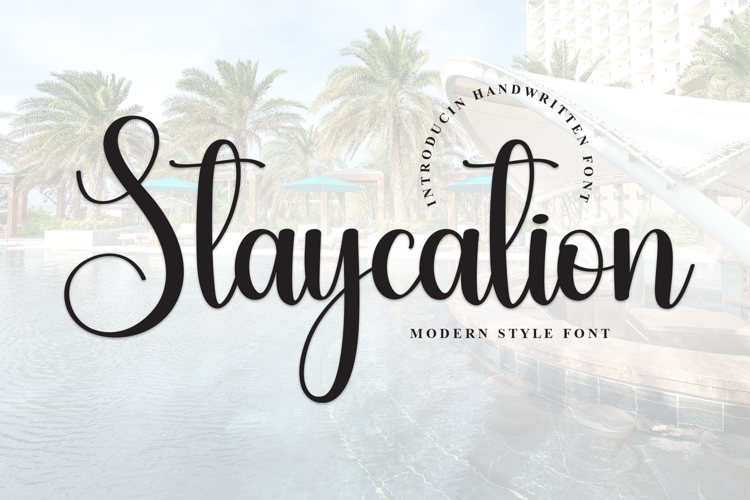 Preview of Staycation Font