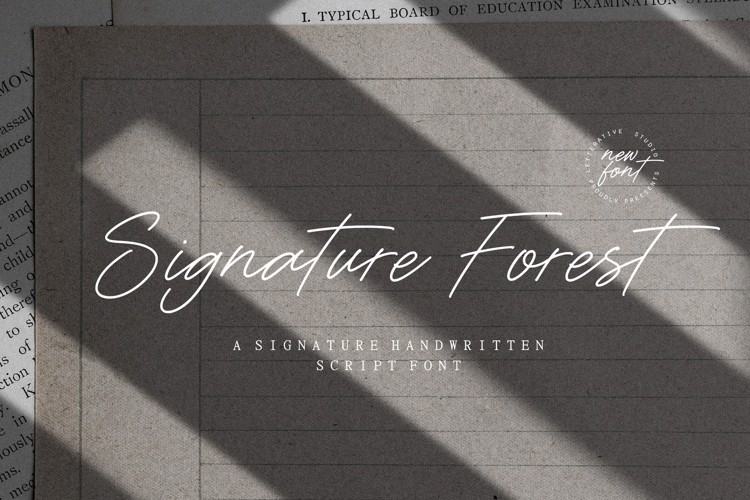Signature Forest Font
