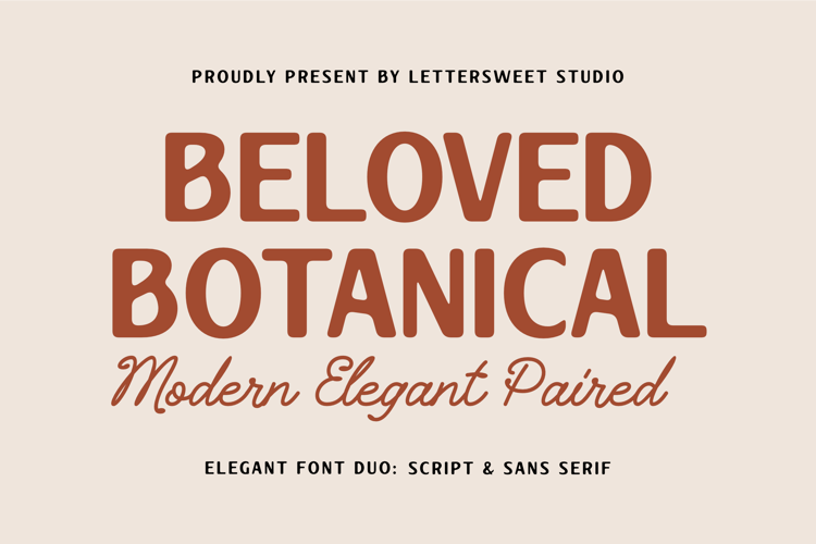 Preview of Beloved Botanical Sans Font