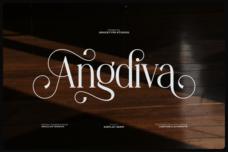 Preview of Angdiva Font