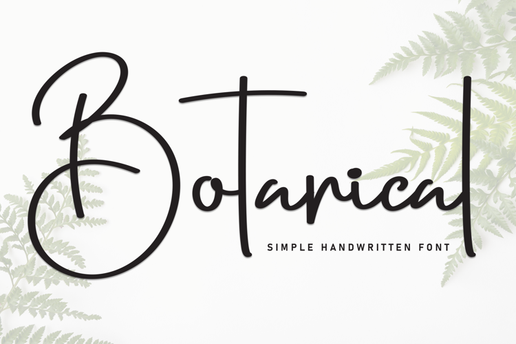 Preview of Botanical Font